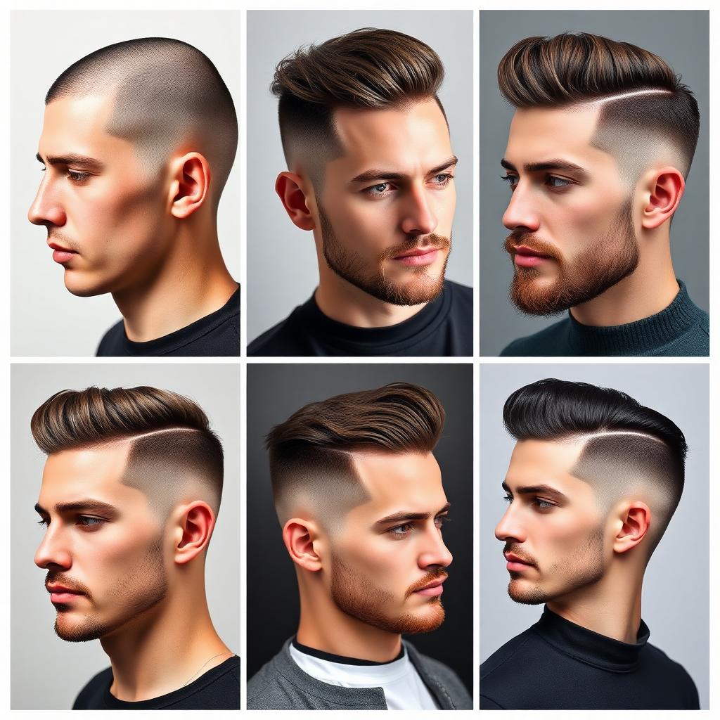 A selection of signature Phil Jarman haircut designs